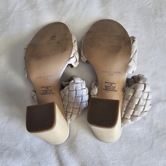 Steve Madden Sandals 7.5M Twisted Heeled - Picture 5 of 8